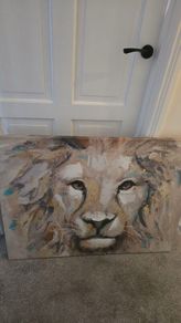 Large Lion Canvas