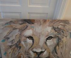 Large Lion Canvas
