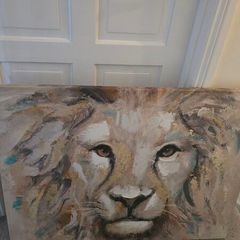 Large Lion Canvas