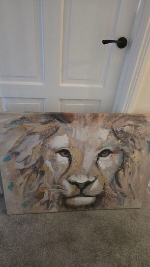 Large Lion Canvas