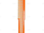 Barber / Hairdressing Flat Top Comb Stylist Hair Fade Comb Hairdressing Clipping Comb - Orange