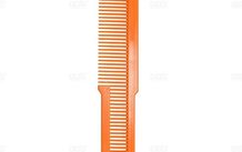Barber / Hairdressing Flat Top Comb Stylist Hair Fade Comb Hairdressing Clipping Comb - Orange