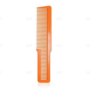 Barber / Hairdressing Flat Top Comb Stylist Hair Fade Comb Hairdressing Clipping Comb - Orange