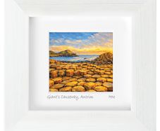 Giant's Causeway, Co. Antrim, mini size framed print, by artist Helen Mathews