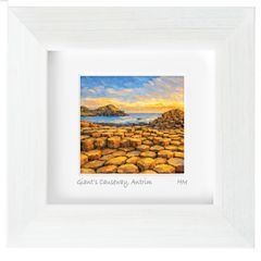 Giant's Causeway, Co. Antrim, mini size framed print, by artist Helen Mathews