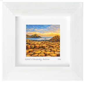 Giant's Causeway, Co. Antrim, mini size framed print, by artist Helen Mathews