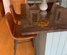 Retro Cognac Counter Bar Stools x 2
