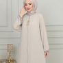 Brand New Women's Abaya Open Cut Long Sleeve Floor-Length Zipper Image 2
