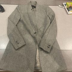 Girls lambswool grey coat