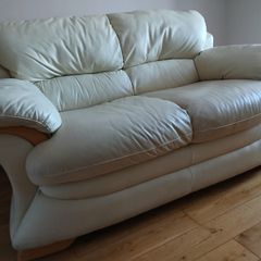 Leather 2 seater sofa