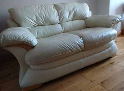 Leather 2 seater sofa