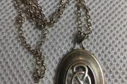 Vintage Celtic sterling silver necklace