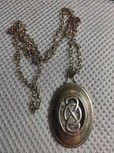 Vintage Celtic sterling silver necklace