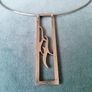 Silver Newbridge Swan lake Pendant & Choker Image 6
