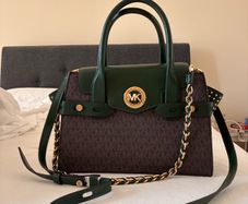micheal kors Carmen small logo belted satchel
