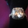 Sterling Silver Halo Style Ring Image 4