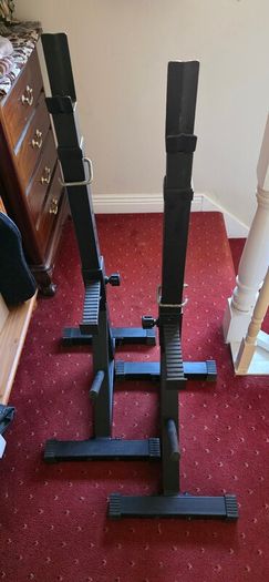 Weight Bench and Squat/ Bench press stands plus weights