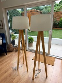 2 x Tripod Floor Lamps