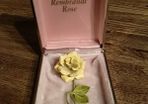 Rembrandt rose brooch