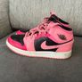 Pink and black Nike Air Jordan's UK4.5 Image 2