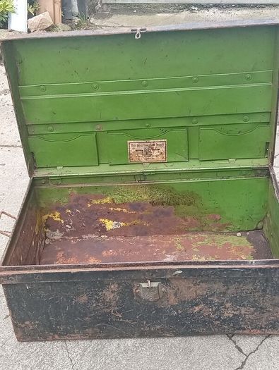 Antique Steel Trunk