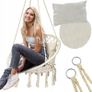 Macrame Hanging Swing Chair / Cushions / Delivery Image 3