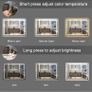 Bathroom Mirror with LED Lights, 500x700 MM Illuminated Backlit Image 6