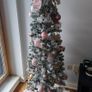 M&S 6ft Slim Snowy Christmas Tree + Lights Image 2