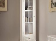 main image for ad Chic Bookcase Cabinet with 3 Shelves White Wooden