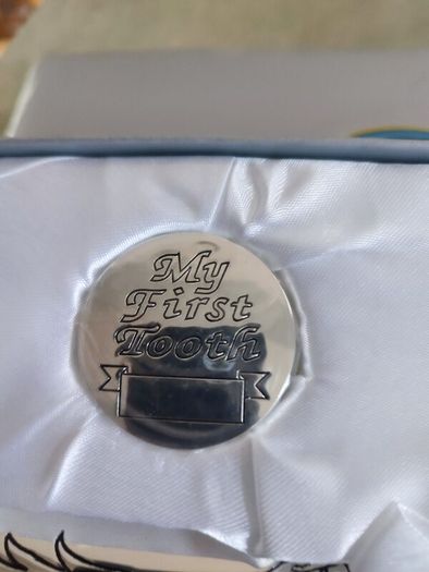Boxed As New Juliana Silver Plated Birth Certificate Set  Bc Holder, 1st Tooth, 1st Curl