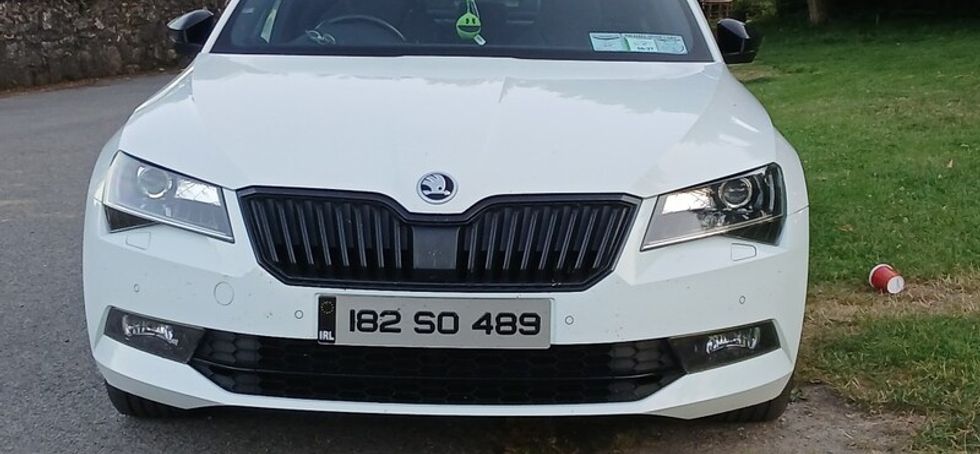 2018 Skoda Superb sportline.