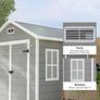 Garden Shed,Dark Grey Image 6