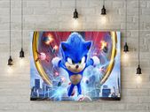 Sonic the Hedgehog printed Wall picture 3mm foamex board printed picture with Sonic the Hedgehog on it wall board wall decor wall art picture