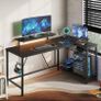 147CM L-Shaped Gaming Desk with RGB Lights & Power Outlets Image 6