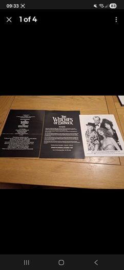 1987 The Witches Of Eastwick Press Kit Material