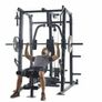 Smith machine rack with plate loaded cables Image 4