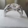 10KT White Gold Filled Solitaire Ring Image 6