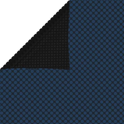 Floating PE Solar Pool Film 975x488 cm Black and Blue