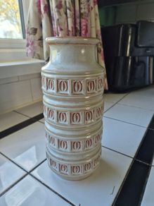 Retro 1970s Vintage Keramik Midcentury West Germany 1970s Scheurich Inka vase 268-23