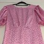 Gorgeous pink-black polka dot satin midi dress with cut out back from Quiz Image 5