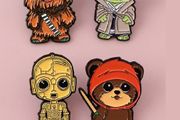 [4-Pack] Star Wars Enamel Pin Bundle | Yoda, C-3PO, Chewbacca &amp; Ewok