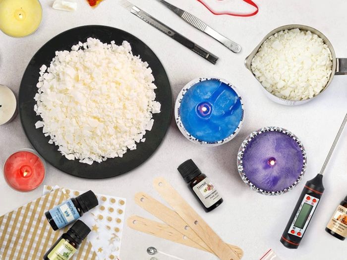 Candle Making Kit, Shuttle Art 3 LB (1.36kg) Wax Melt Making Kit, Complete Candle Making Kits for Adults with Soy Wax, 6 Fragrance Oil, 6 Colours Candle Dye, Candle Wicks, Tins, Melting Pot and More  (FREE POSTAGE)