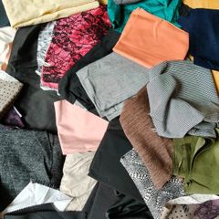 Mixed Fabrics & Jersey Scraps for Sewing & Crafts