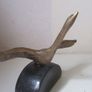 Irish School Bronze Swan On Marble Base Image 5