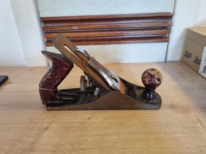 Vintage No.5 Wood Smooth Bottom Plane Footprint Made In England