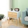 BRAND NEW Nordic Bedside Cabinet Nightstand With Drawers Organizer Storage  42x32x50cm Image 3