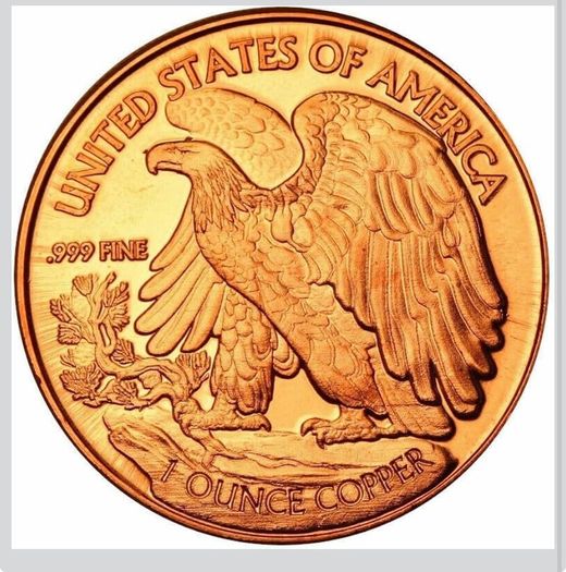 Uniques Walking Liberty 1 oz .999 Copper Rounds, 20 Pack Coin Tube