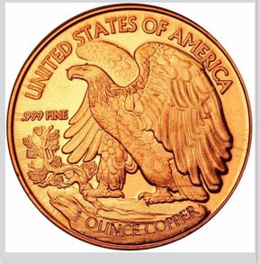 Uniques Walking Liberty 1 oz .999 Copper Rounds, 20 Pack Coin Tube