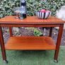 Vintage, Teak, trolley, retro teak, bar cart, plantstand Image 2