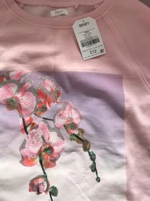 NEXT pink orchid sweatshirt BNWT 158cm 13yrs